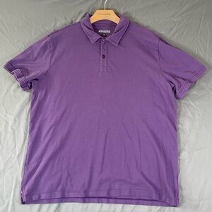 Ash & Erie Polo Shirt Men's XL Purple Short Sleeve Golf Preppy Activewear Preppy